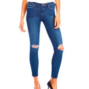 PAIGE Women's Verdugo Ankle Skinny Jeans Destructed Size 30